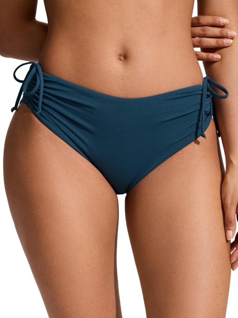 Mid Waisted Ruched Bikini Bottoms | Stylish Swimwear for Summer Beach Days